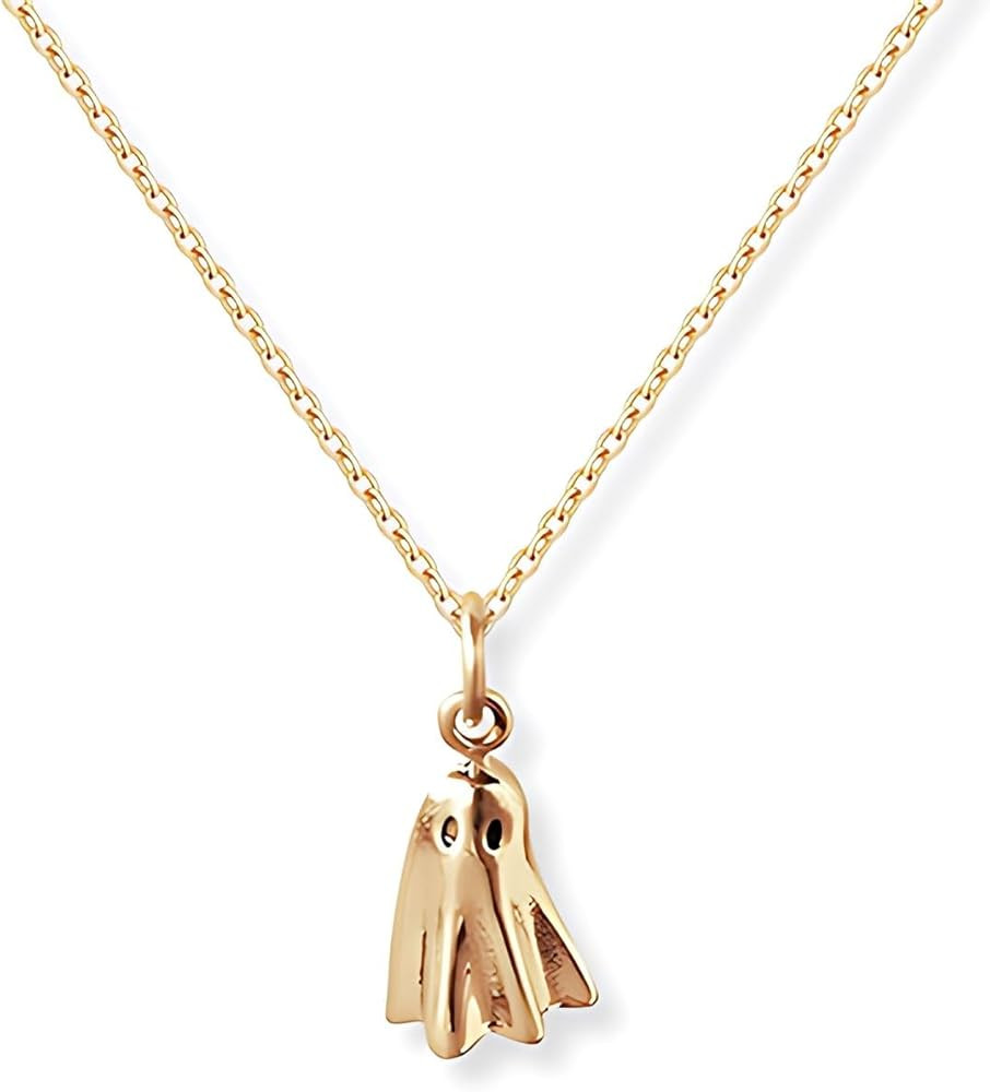 Tiny Talisman Spooky Ghost Necklace,Sterling Spooky Ghost Necklace,3D Ghost Pendant Necklace,Tiny... | Amazon (US)