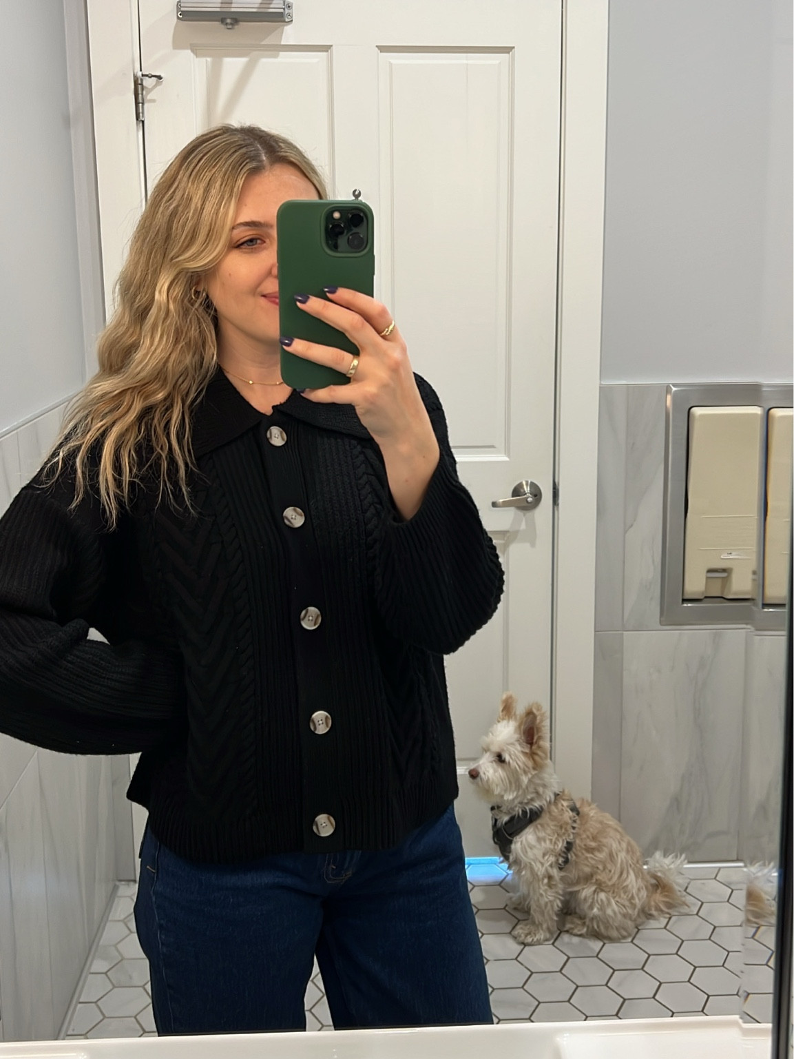 quince merino wool cardigan with Abercrombie 90s relaxed jeans! 

#LTKFindsUnder100 #LTKSeasonal