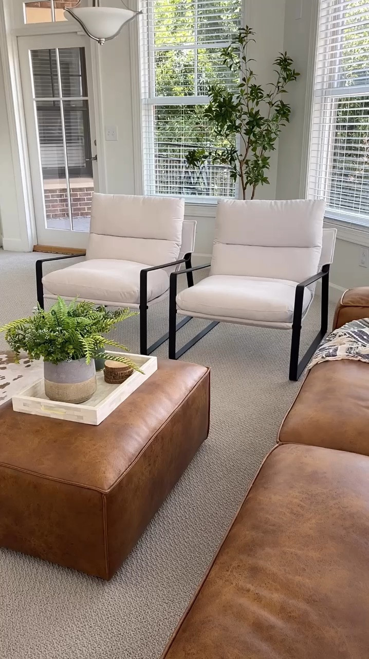 Transforming our downtown apartment has been an exciting journey, and thanks to @dayalane (gifted), it’s coming together beautifully! I added these chic ‘Avery’ accent chairs, which have elevated the living space with their contemporary design and neutral tones. Not only do they look stunning, but they're also super comfy—perfect for lounging or entertaining guests. The sleek black metal frame paired with quality fabric and soft foam cushions makes them a stylish yet budget-friendly choice. What do you think? Want to upgrade your space too? Head over to my LTK page (link in bio) and use code Rachel13 for 13% off any purchase from @dayalane 🙌🏻🪑

comfy chairs, comfortable seating, stylish accent chairs, apartment update, home decor ideas, interior design inspiration, downtown apartment decor, budget friendly furniture, unique design chairs, living room furniture, living room chairs, living room decor, minimal design

#dayalane #apartmenttherapy #apartmentdesign #apartmentstyle #apartmentinterior #apartmentstyling 

#LTKHome #LTKVideo #LTKStyleTip