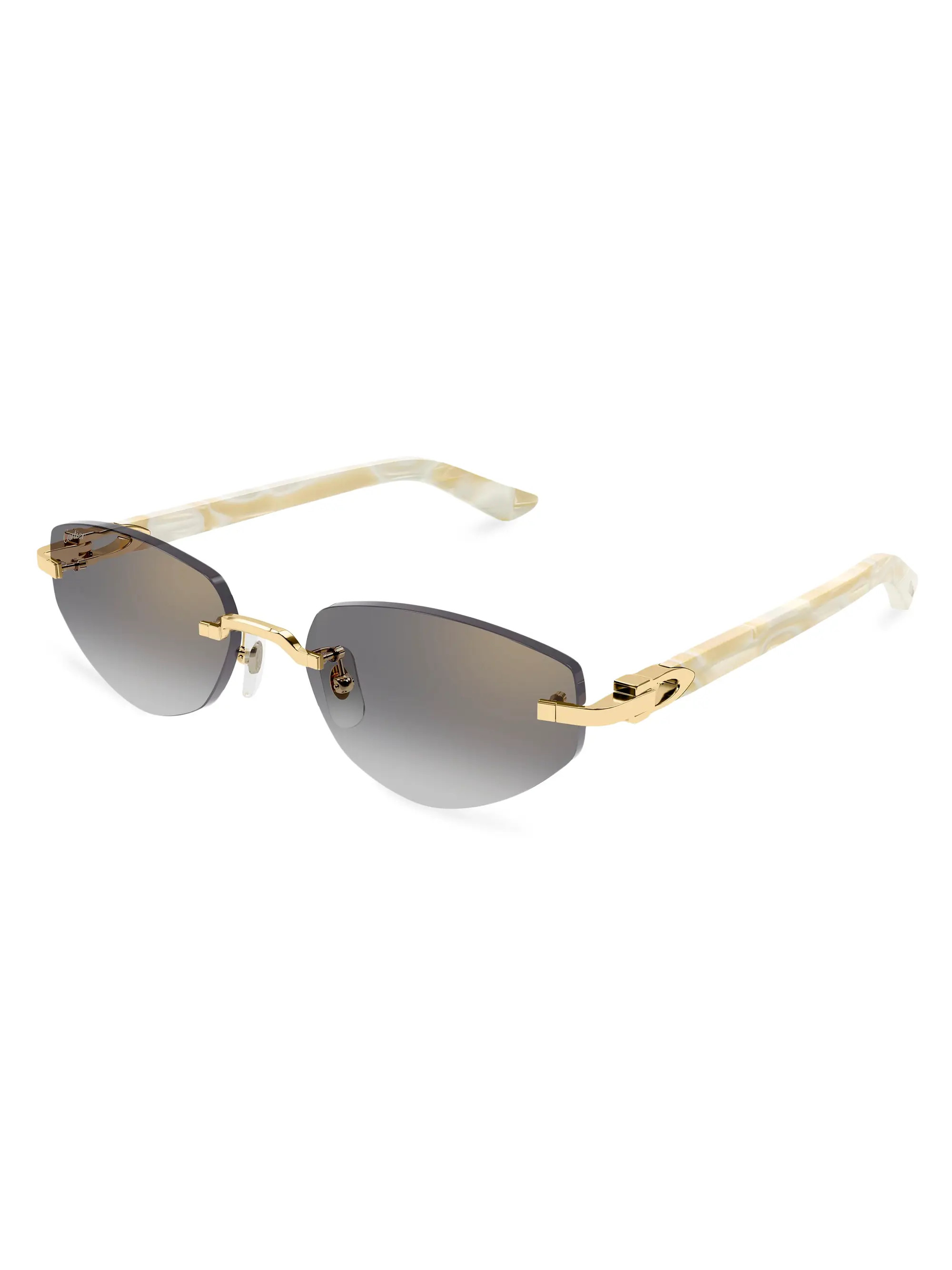 C Decor 56MM 24K-Gold-Plated Cat-Eye Sunglasses | Saks Fifth Avenue