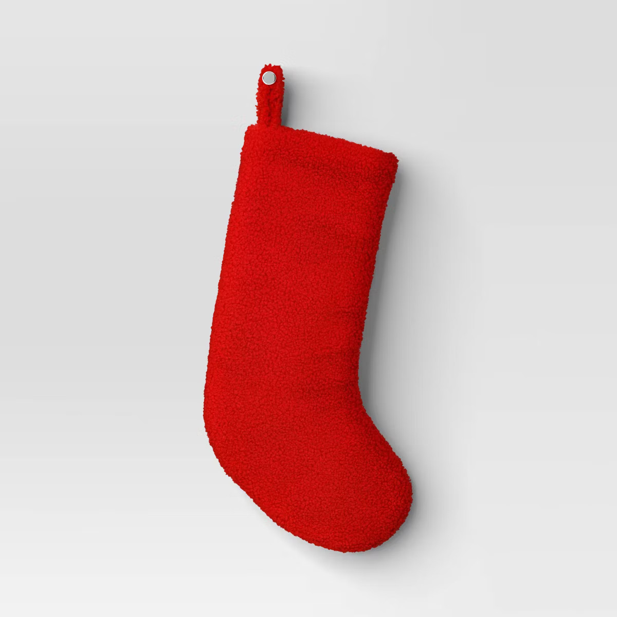 20" Christmas Faux Shearling Stocking Red - Wondershop™ | Target