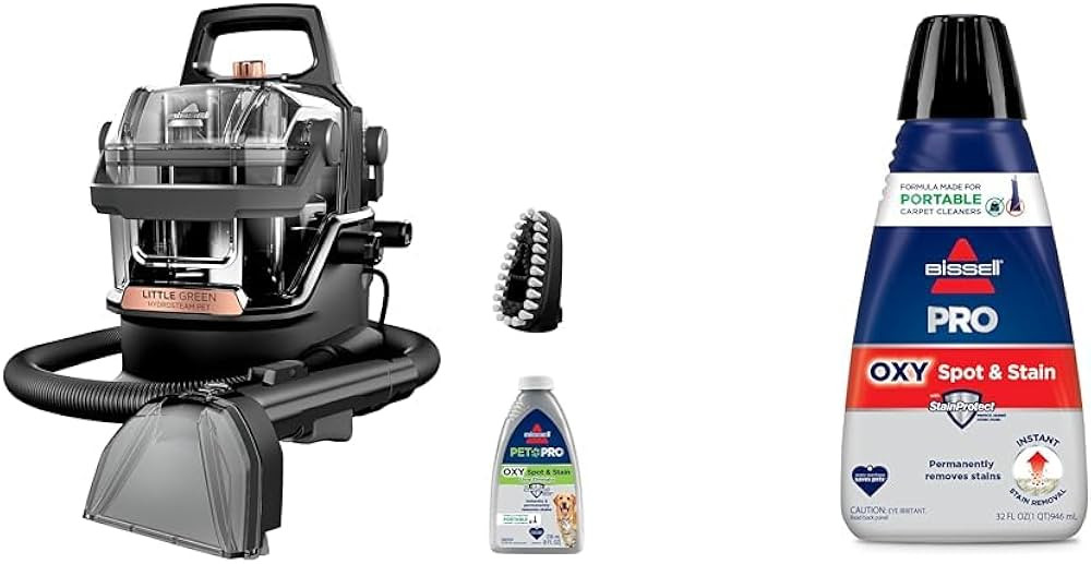 Bundle of BISSELL Little Green HydroSteam Multi-Purpose Portable Carpet and Upholstery Cleaner, C... | Amazon (US)