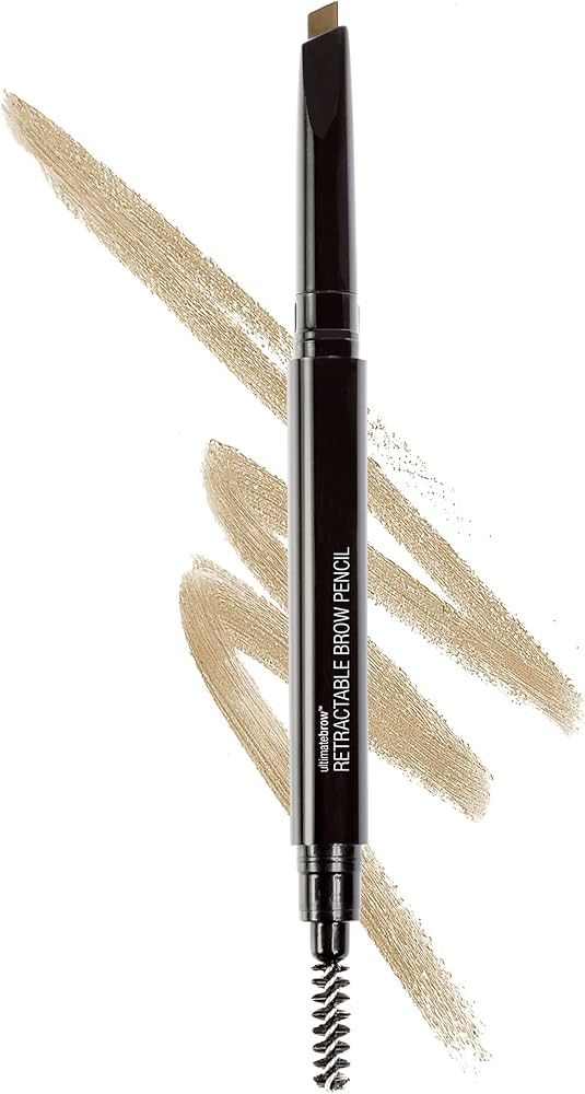 wet n wild Ultimate Eyebrow Retractable Definer Pencil, Taupe, Dual-Sided Brow Brush, Fine Tip, S... | Amazon (US)