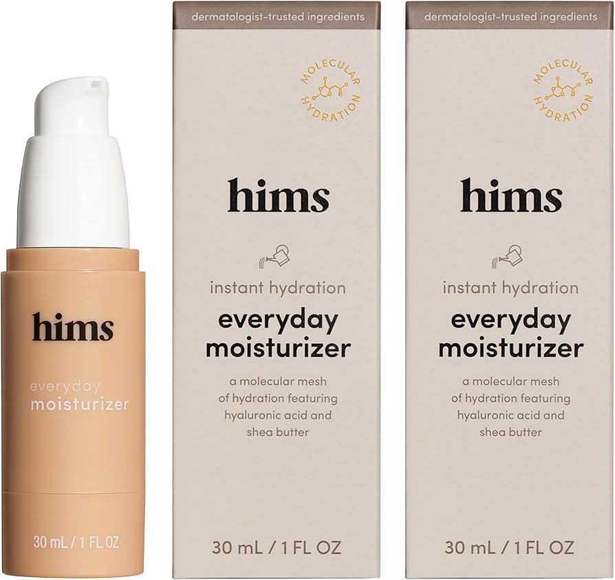 hims Everyday Moisturizer for Men - Lightweight, Hydrating Mens Face Moisturizer with Hyaluronic ... | Amazon (US)