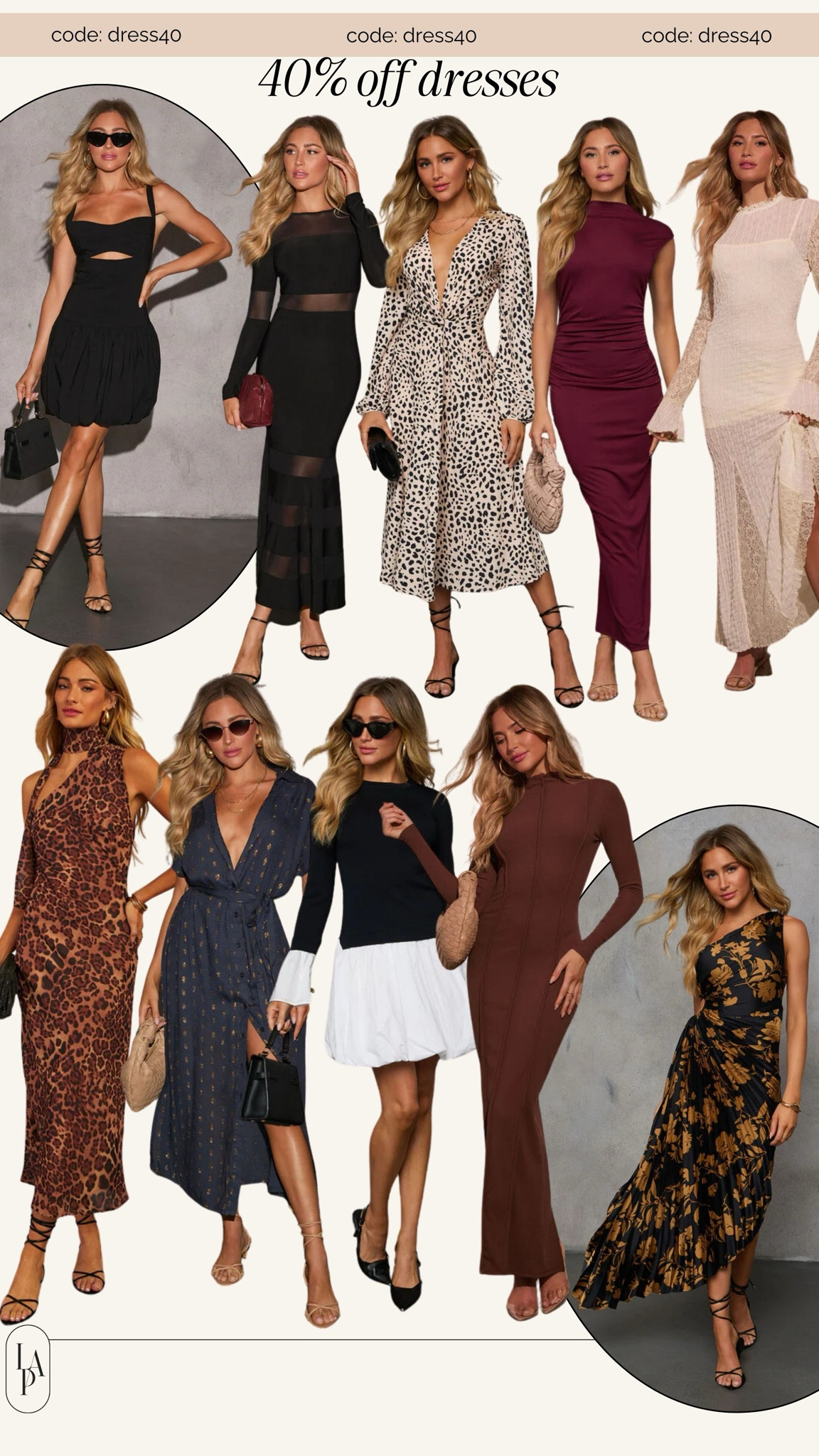 40% off dresses with code DRESS40 

#LTKFindsUnder50 #LTKSaleAlert #LTKFindsUnder100