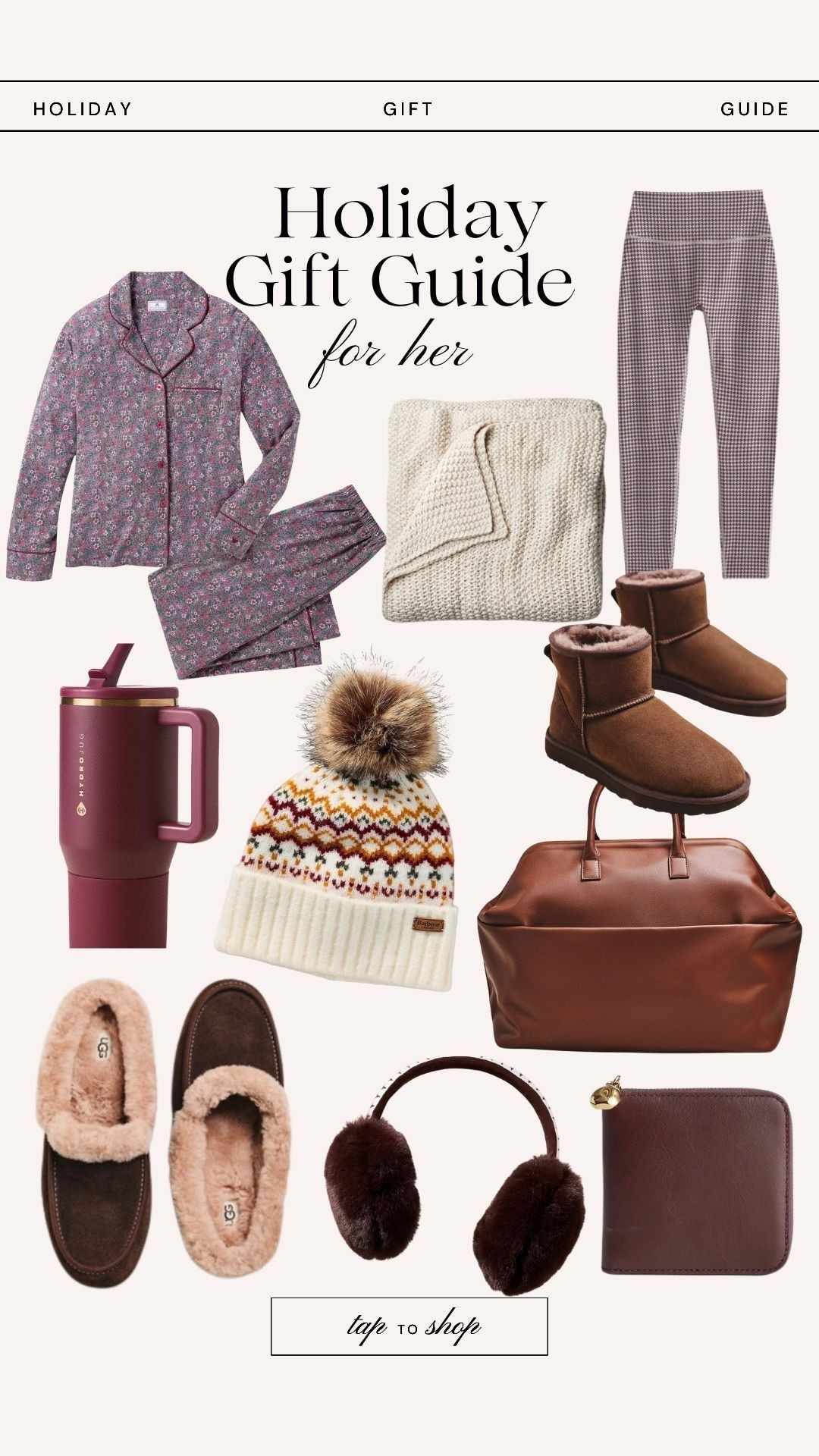 Holiday gift guide for for her from cozy pajamas to leggings to a handbags Gucci handbag, cozy Christmas pajamas

#LTKselfcare #LTKmomlife #LTKGiftGuide