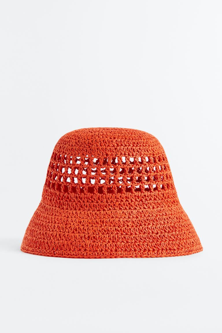 Straw Hat - Orange - Ladies | H&M US | H&M (US + CA)