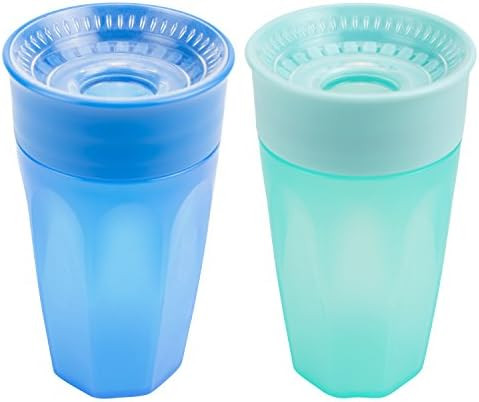 Dr. Brown's Cheers 360 Spoutless Training Cup, 9m+, 10 Ounce, Blue/Aqua, 2 Count | Amazon (US)