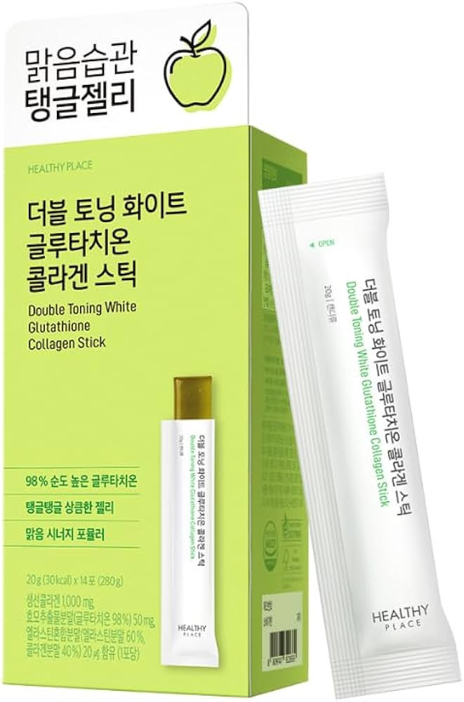 HEALTHY PLACE Double Toning White Glutathione Collagen Jelly Stick. Korean Beauty Supplement with... | Amazon (US)