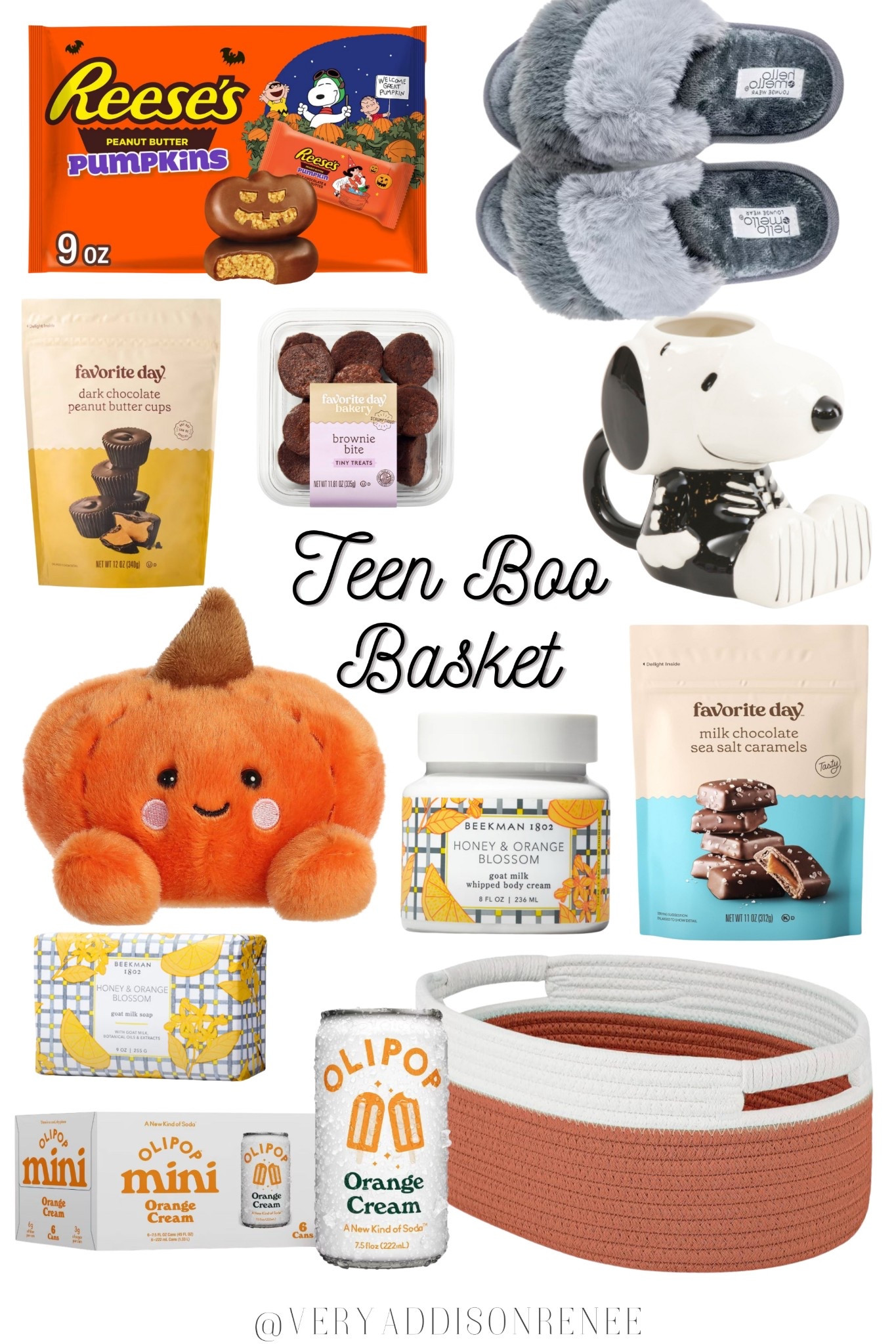 Teen Boo Basket Ideas 🎃Cozy Snoopy Mug + Cute Halloween Finds

This cozy + fun boo basket is the perfect Halloween gift idea for teens, tweens, or besties. It’s filled with Target favorites, seasonal snacks, and aesthetic fall essentials — making it affordable, cozy, and TikTok-inspired.

#LTKKids #LTKFindsUnder50 #LTKU