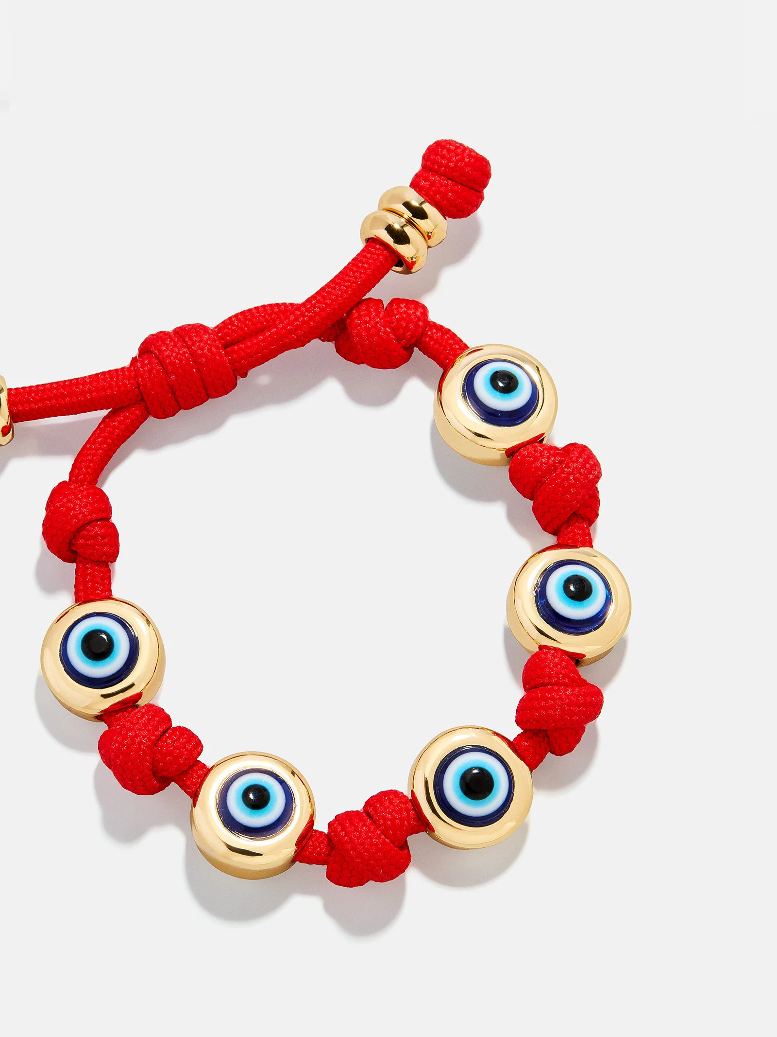 Eyes Open Evil Eye Paracord Bracelet - Red | BaubleBar