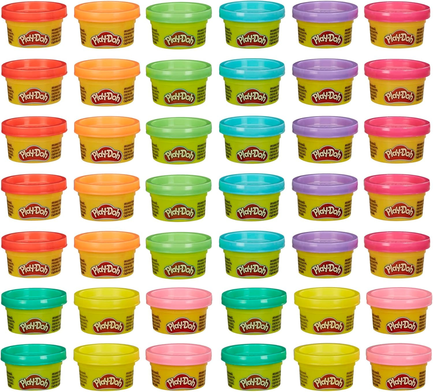 Play-Doh Bulk 42-Pack of 1-Ounce Cans, Easter Basket Stuffers for Girls & Boys, Party Favors, Kids Arts & Crafts, Preschool Toys, Ages 2+ (Amazon Exclusive) | Amazon (US)