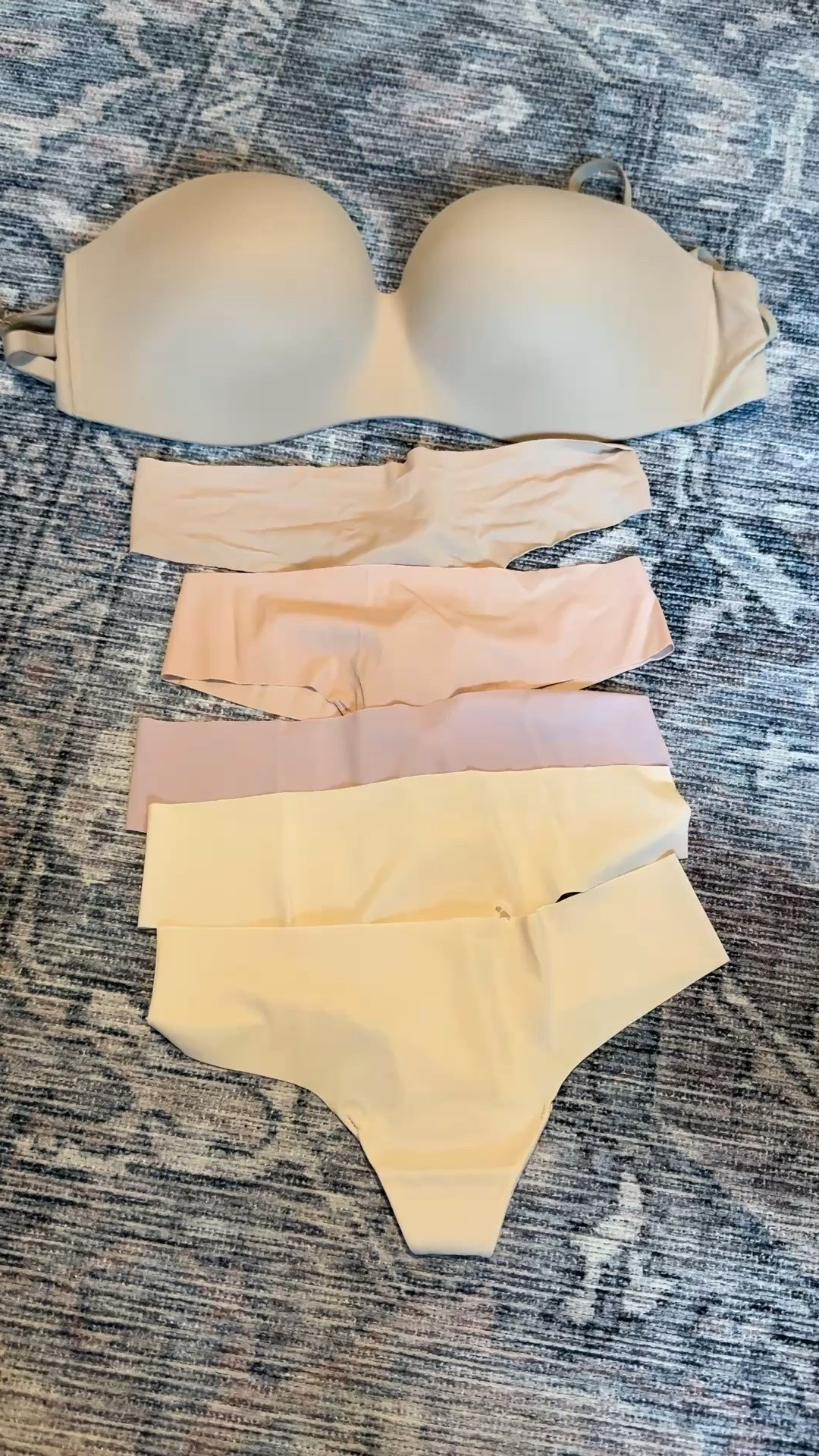 Soma strapless nude  bra, thing panties

#LTKPetite #LTKSeasonal #LTKSaleAlert