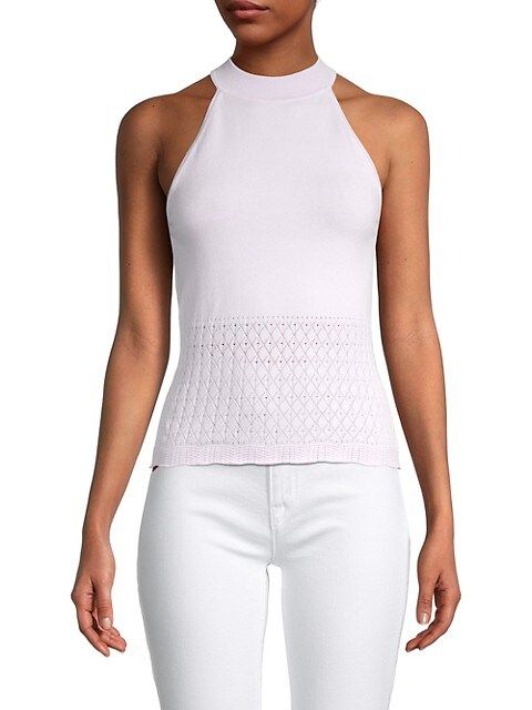 Pointelle-Knit Halter Top | Saks Fifth Avenue OFF 5TH