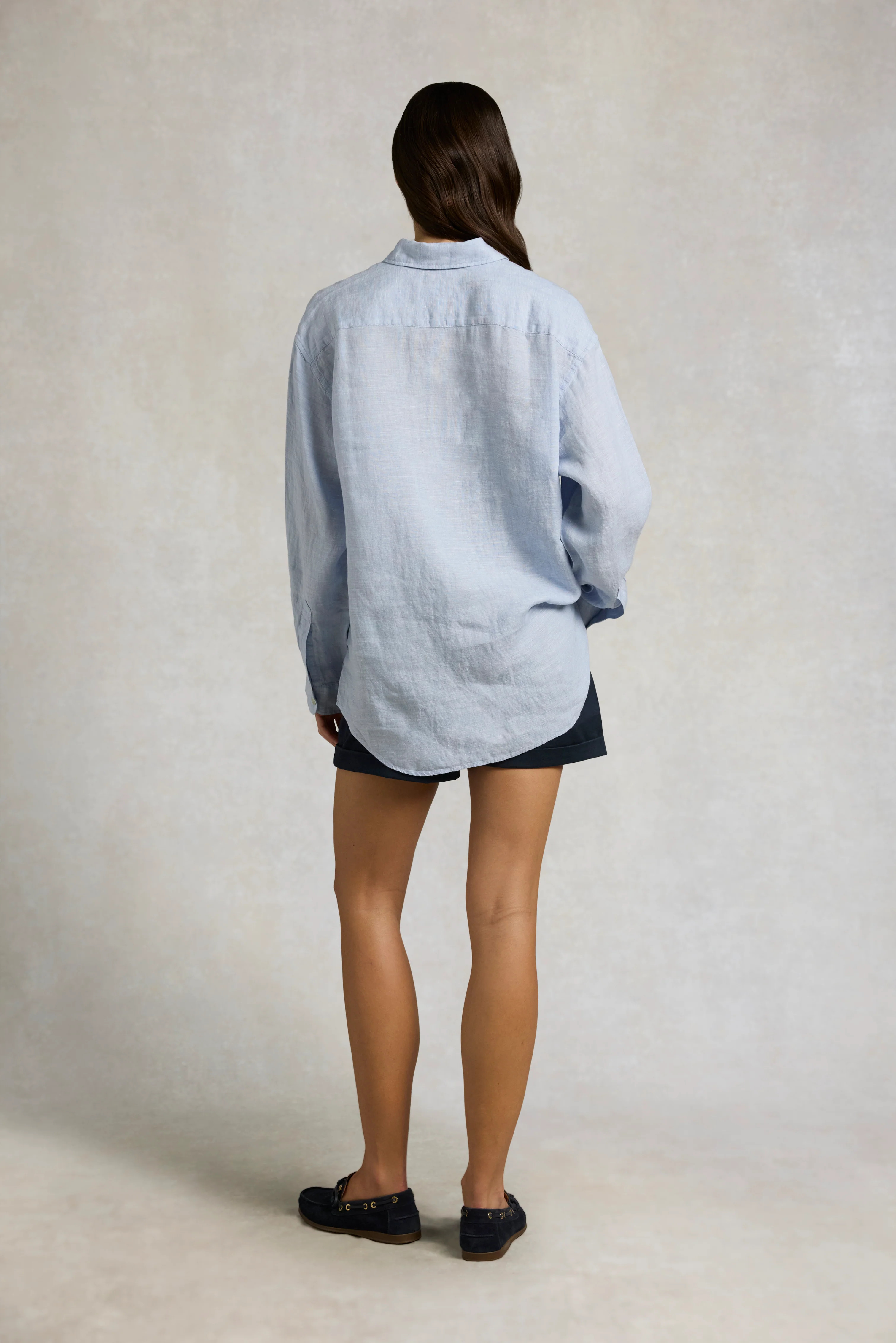 Amalfi Linen Shirt (Light Blue Linen) | Holland Cooper