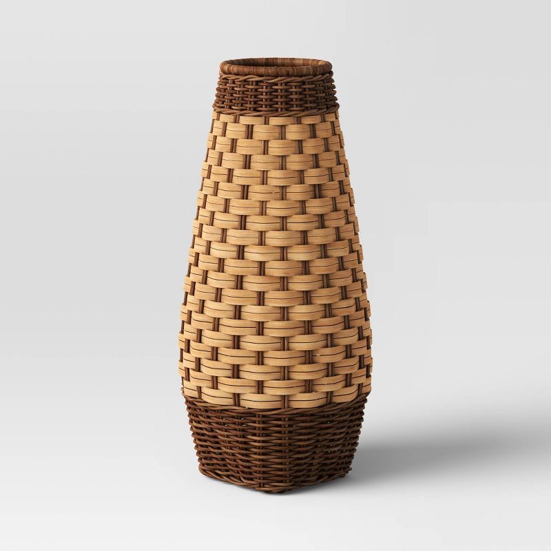 Two-Tone Woven Rattan Vase - Threshold&#8482; | Target