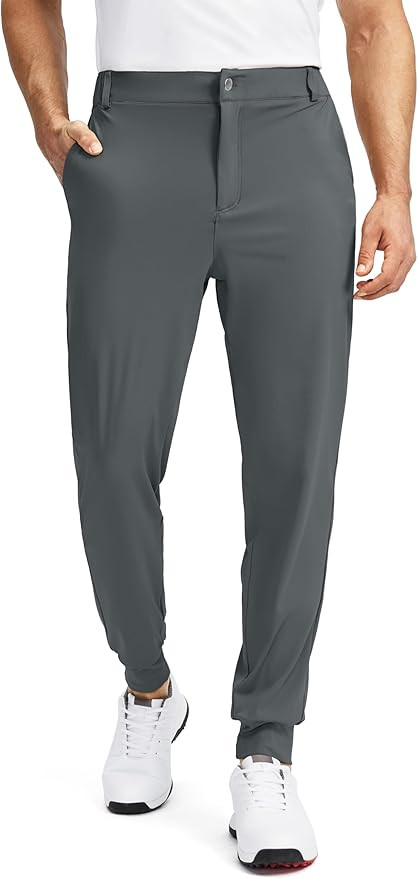 Soothfeel Men's Golf Joggers Pants with 5 Pockets Slim Fit Stretch Sweatpants Running Travel Dres... | Amazon (US)