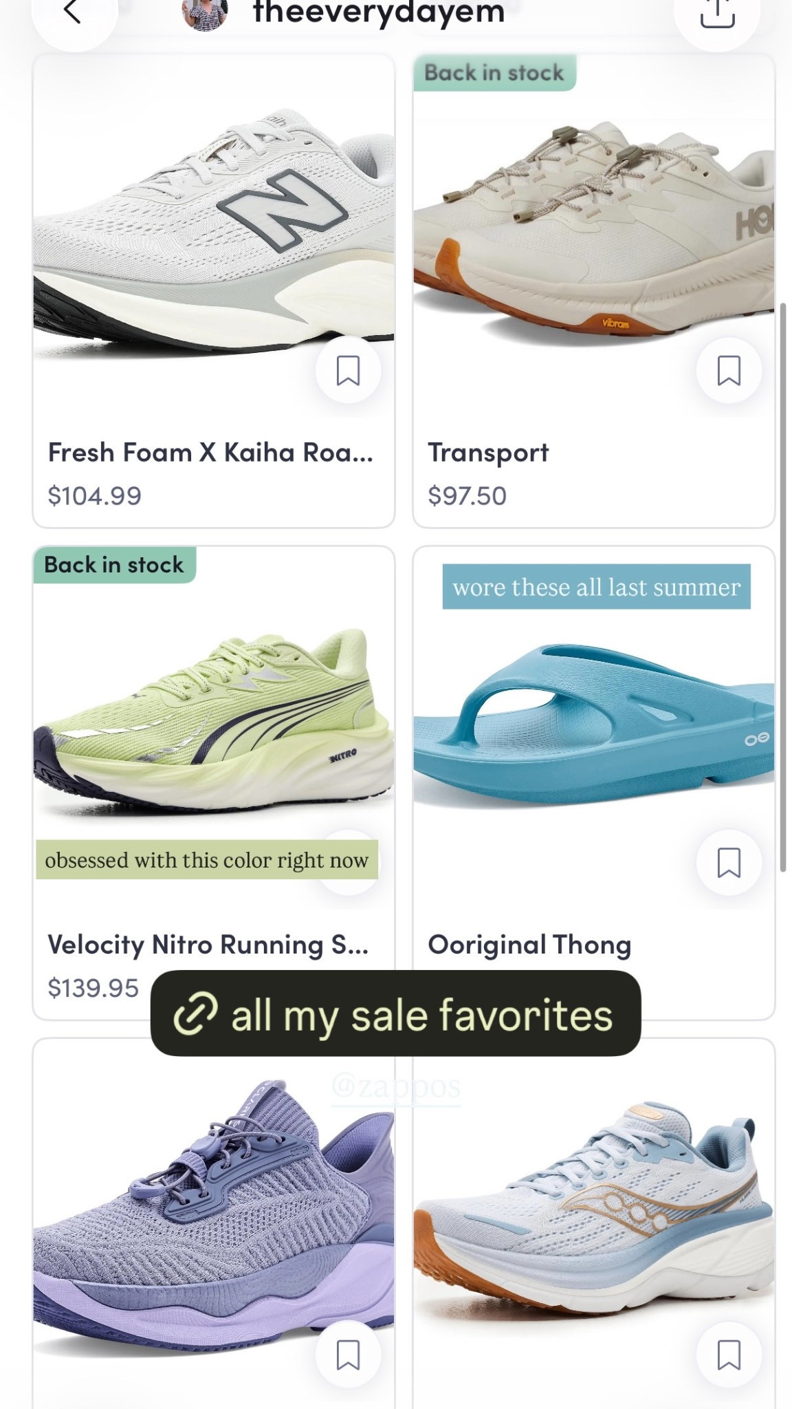 Zappos Win the Season sale favorites! I order more Hokas and the knit Clarks to try for park days! 

#LTKmomlife