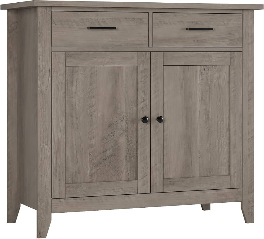 HORSTORS Kitchen Storage Cabinet, Modern Farmhouse Buffet Cabinet with Storage, Coffee Bar with 2... | Amazon (US)