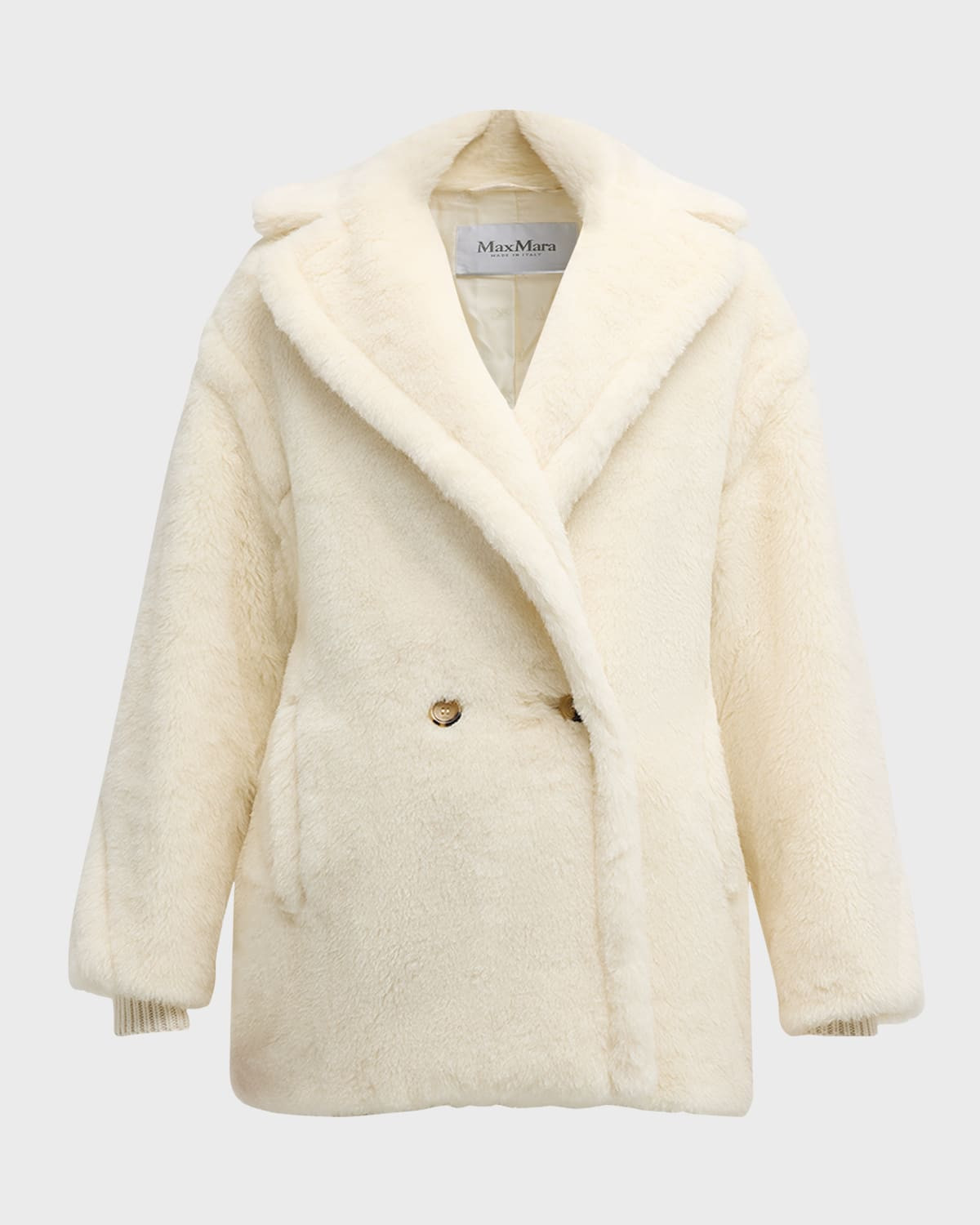 Olga Double-Breasted Wool Coat | Neiman Marcus