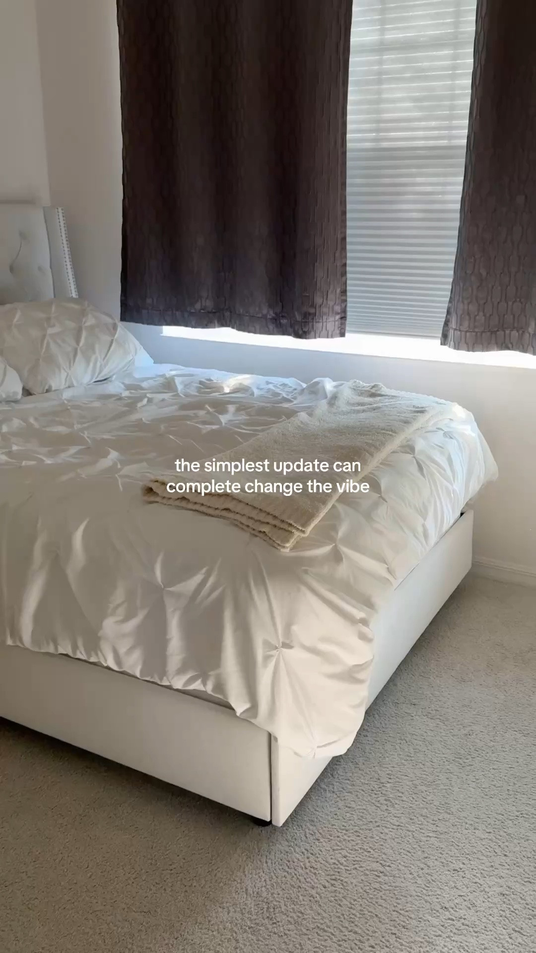 those curtains have been driving me NUTS. found these white airy curtains on @Wayfair and it’s made the room feel so, so much better. it’s a small space and the new curtains make a huge difference #simplehomeupgrades #curtains #wayfairfinds #bedroommakeover #homedecor

#LTKHome #LTKSaleAlert #LTKselfcare