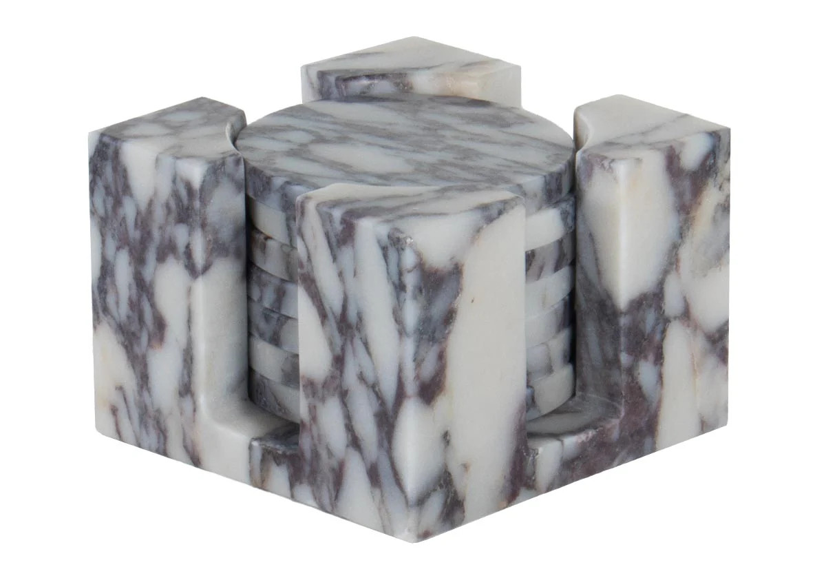 COASTER SET | Calacatta Viola | Alice Lane Home Collection