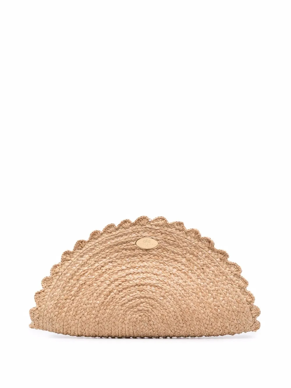 Sun raffia-woven clutch | Farfetch (UK)