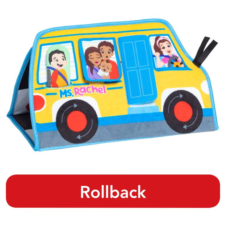 Ms. Rachel Official Tummy Time Plush Activity Bus for Ages 3 Months to 1+ Years | Walmart (US)