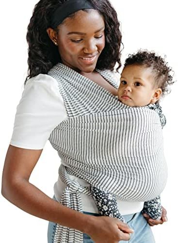 Solly Baby Wrap | Black Pinstripe | Baby Carrier | Luxury Newborn Carrier, Baby Holder, Baby Wrap... | Amazon (US)