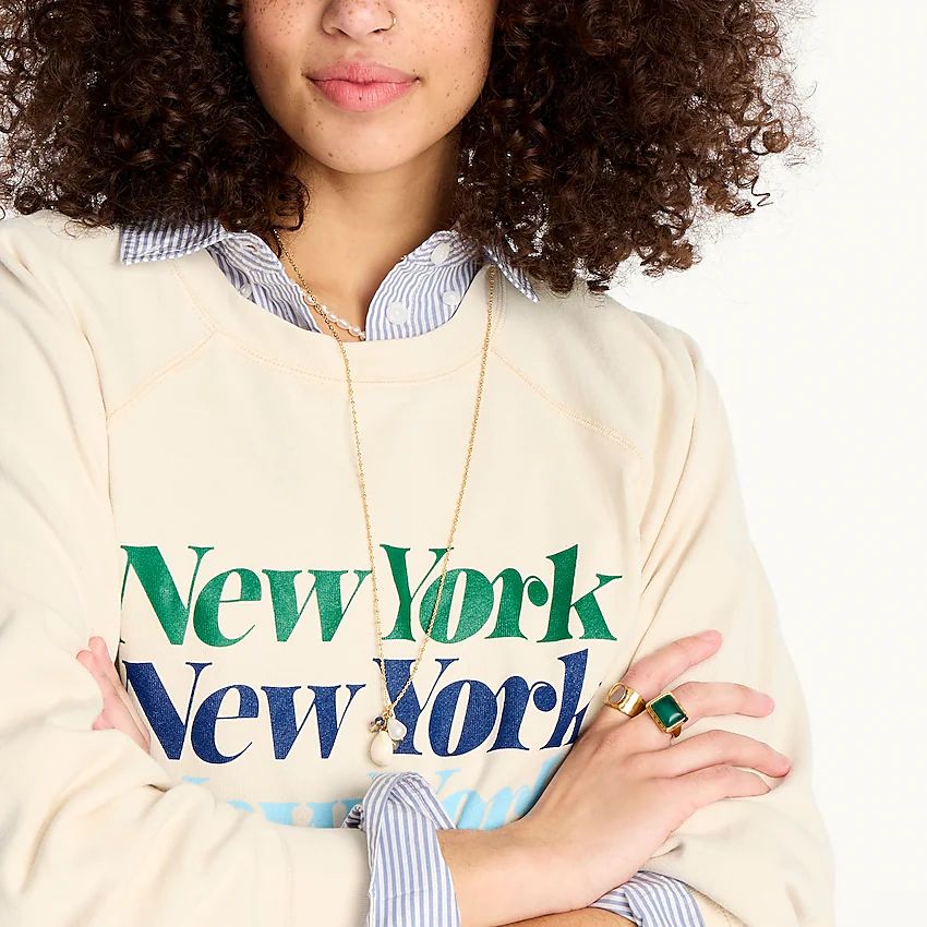 Magic Rinse™ "New York" crewneck sweatshirt | J.Crew US