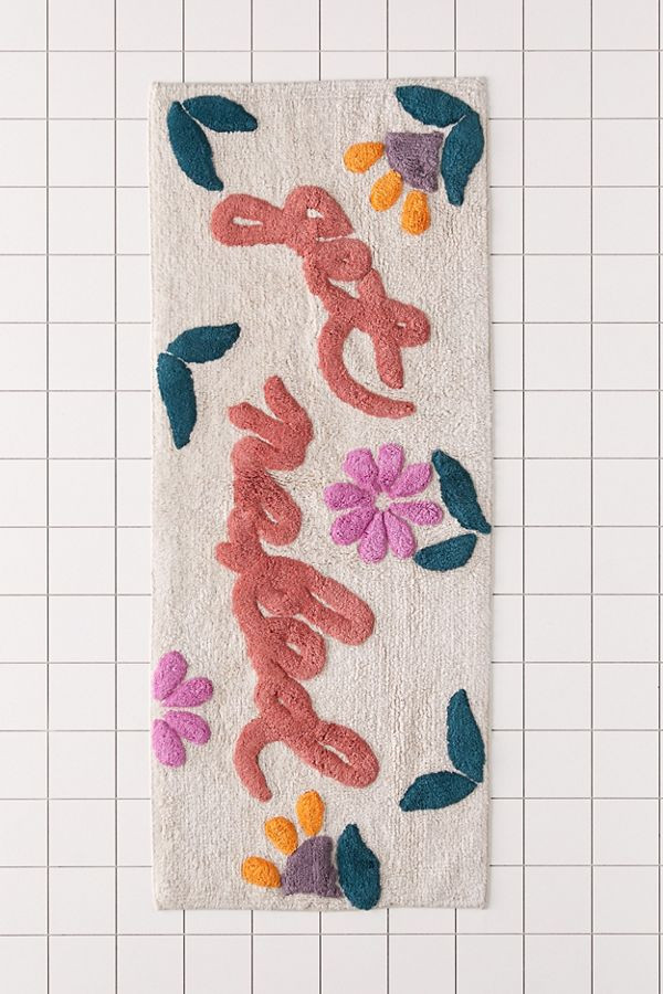 Get Naked Floral Bath Mat | Urban Outfitters (US and RoW)