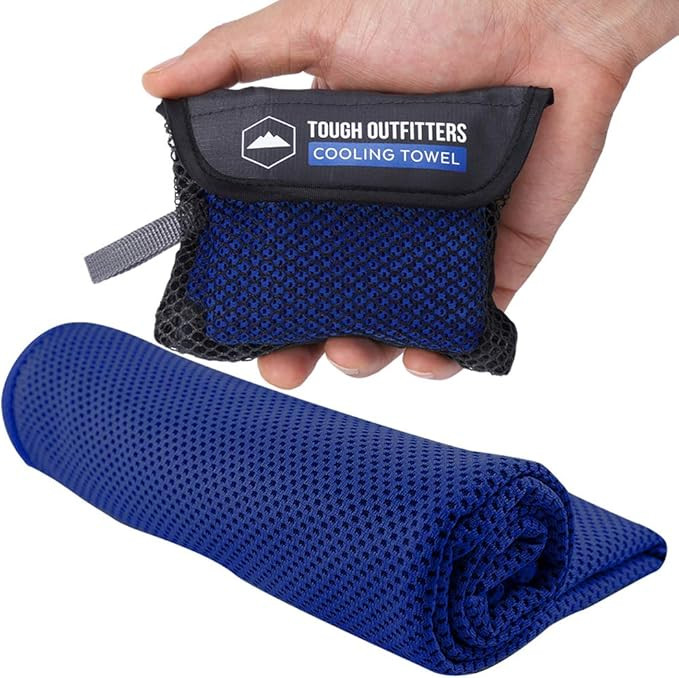 Cooling Towel - Neck Cooler Wrap for Summer Heat - Cool Bandana Scarf for Hot Weather Sports - Ic... | Amazon (US)