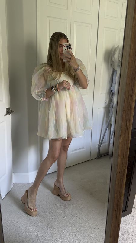 @misslola SADIE BABYDOLL MINI DRESS - PASTEL PRINT in size small  ZIENA PLATFORM BLOCK HEEL MULES - CLEAR in size 8, true to size.  #outfit #ootd #outfitoftheday #outfitofthenight #outfitvideo #whatiwore #style #outfitinspo #outfitideas#springfashion #springstyle #summerstyle #summerfashion #tryonhaul #tryon #tryonwithme #trendyoutfits #trendyclothes #styleinspo #trending #currentfashiontrend #fashiontrends #2024trends

#LTKVideo #LTKShoeCrush #LTKParties