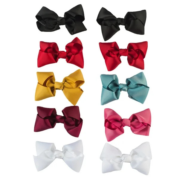 Wonder Nation Bow Clips, 10pc | Walmart (US)