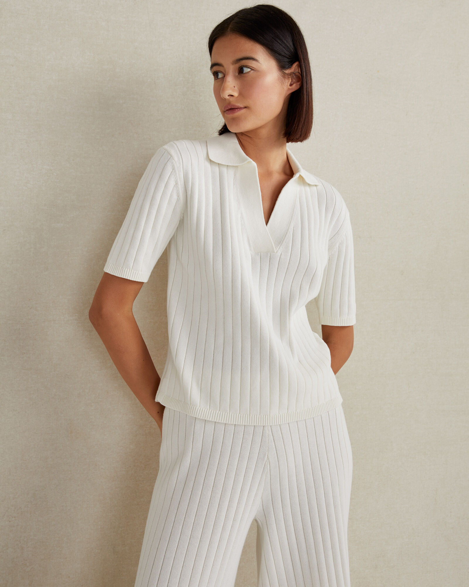 Organic Cotton Wide Rib Polo | Haven Well Within