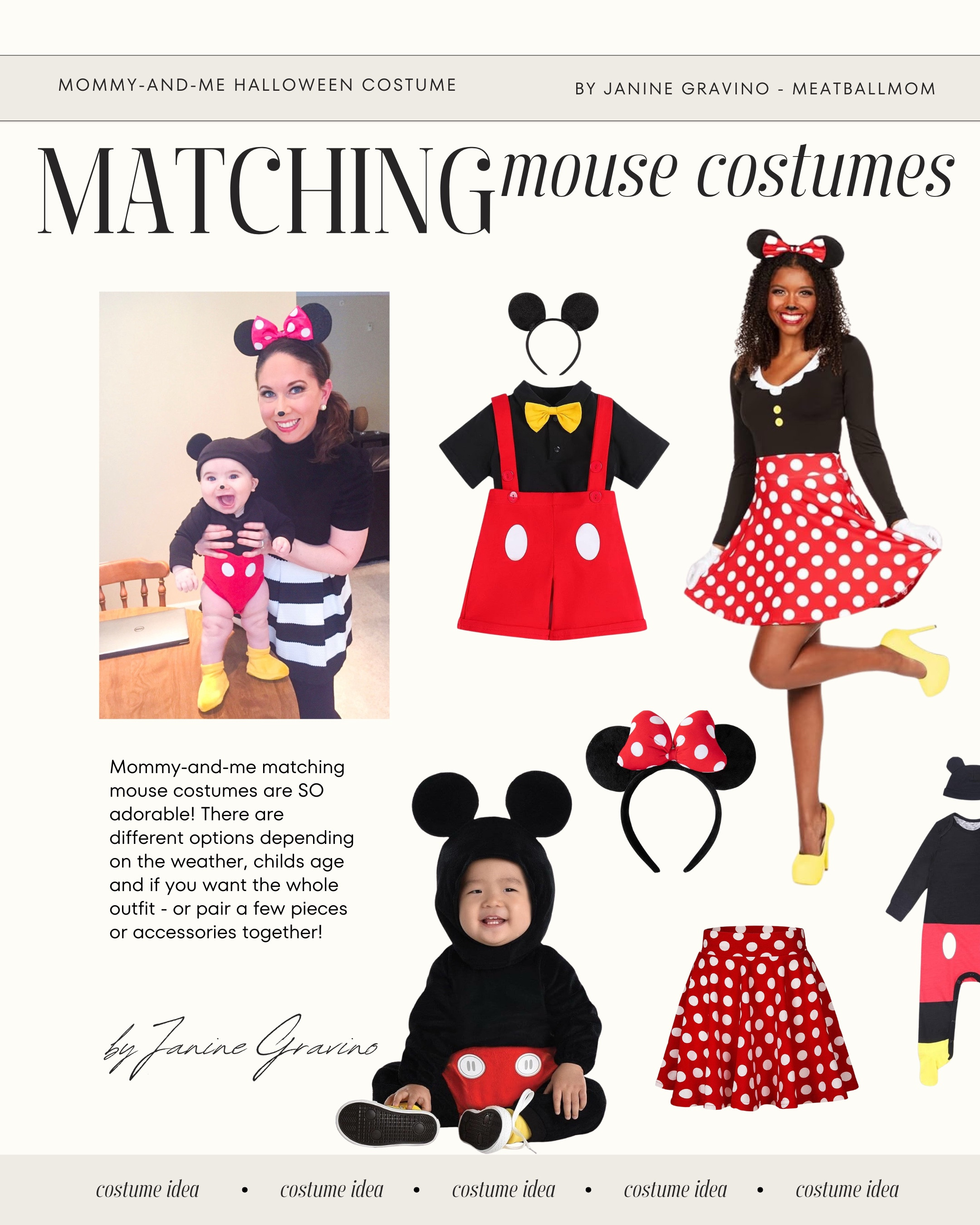 Mickey and Minnie mommy and me Halloween costume idea!

#LTKHalloween #LTKFamily #LTKKids