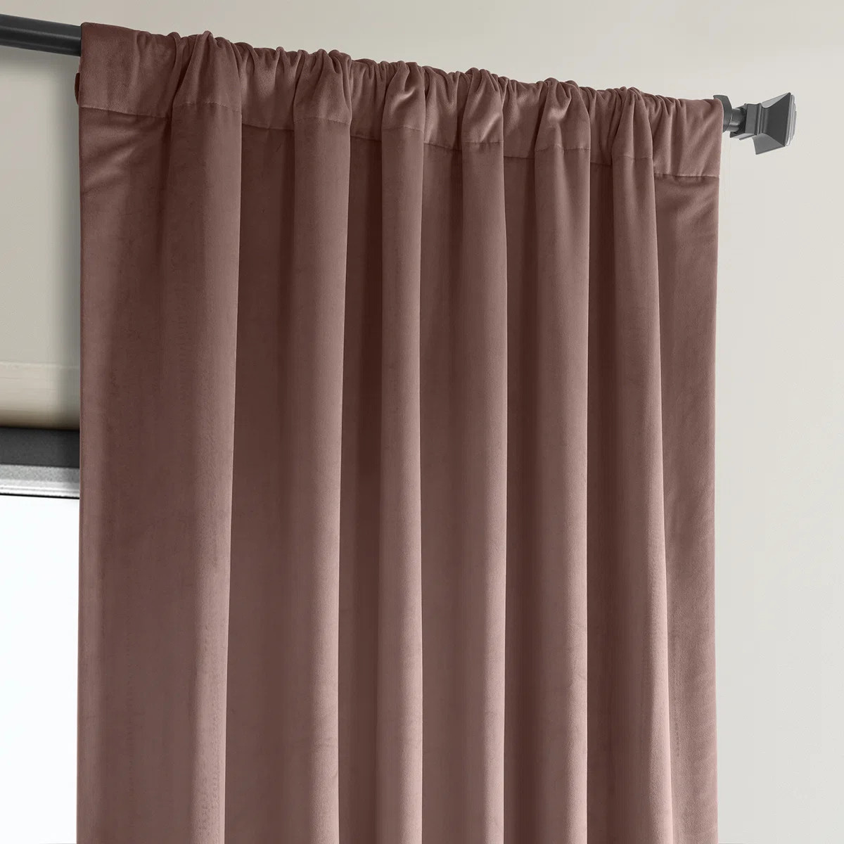 Loria Plush Velvet 100% Blackout Curtains For Bedroom, Living Room - Single Panel | Wayfair North America
