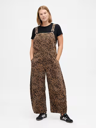 UltraSoft Denim Horseshoe Overalls | Gap (US)