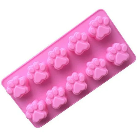 AkoaDa Dog Paw Trays Silicone Pet Treat Molds Soap Chocolate Jelly Candy Mold Cake Decorating Baking | Walmart (US)