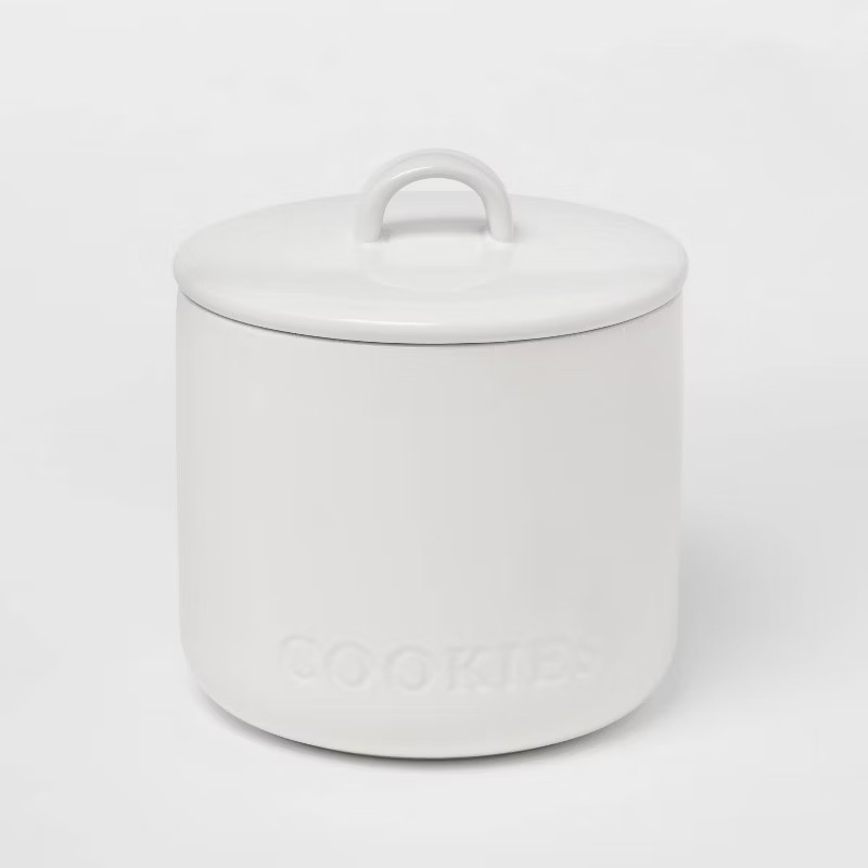 Stoneware Hand Lettered Canister - Threshold™ | Target