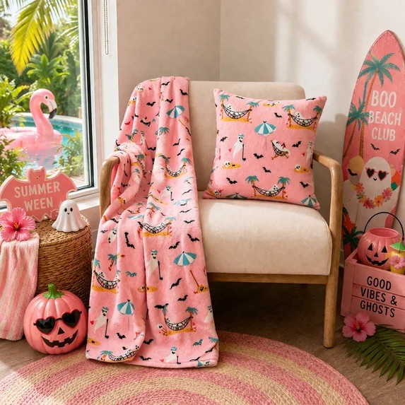 Summer Ween Oversize Super Soft Plush Throw Blankets, Patio Pool Halloween Throws, RETIREMENT GHO... | Walmart (US)