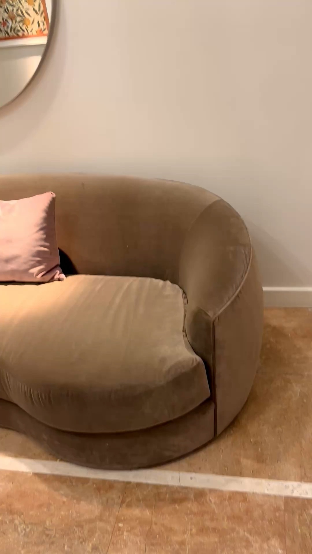 The curve says it all — a sofa designed to invite, soften, and let you unwind. #CurvedSofa #CozyLiving #SoftCurves #ChicComfort #ElevatedInteriors 

#LTKHome #LTKFestival #LTKSaleAlert