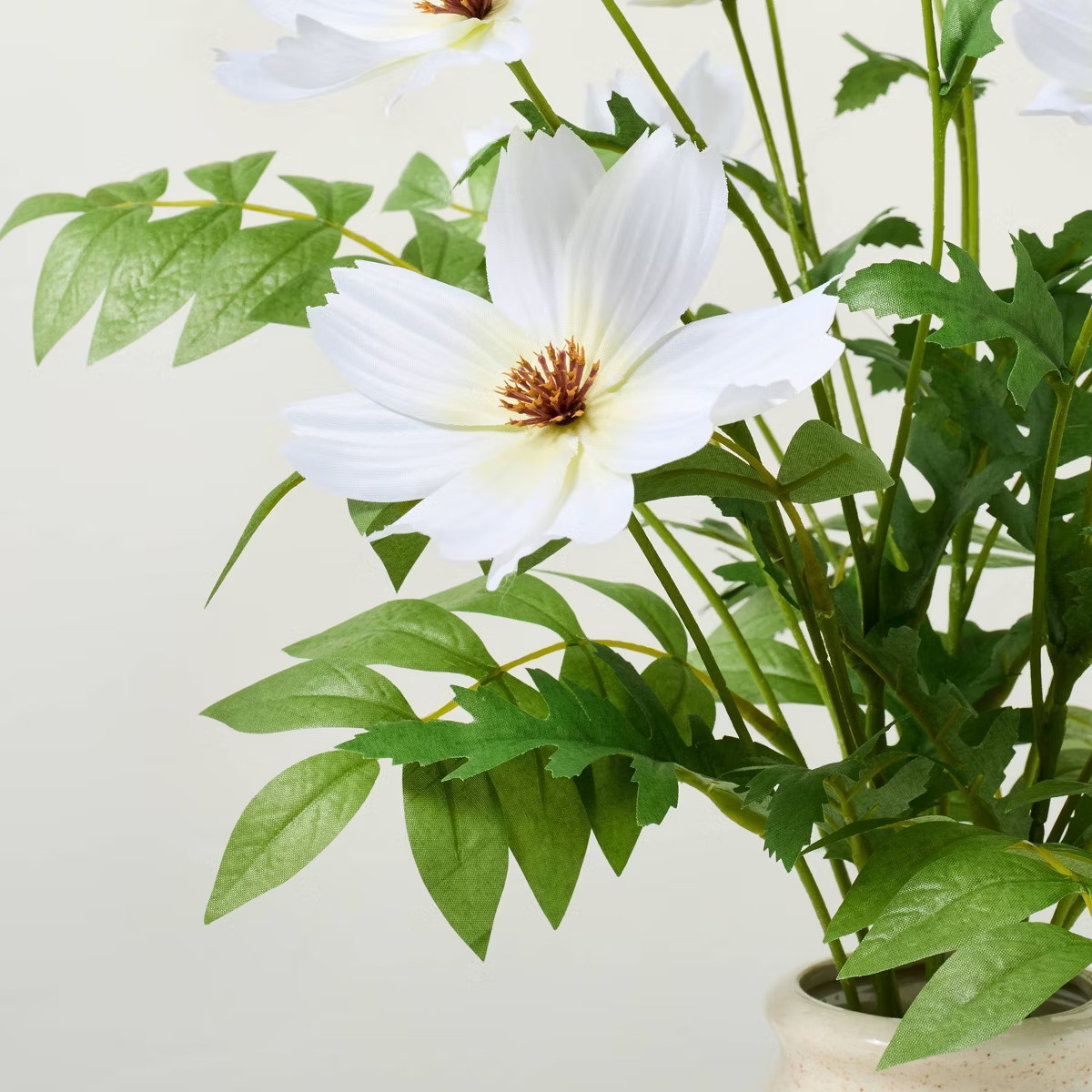 15"x17" Faux White Cosmos Floral Arrangement - Hearth & Hand™ with Magnolia | Target