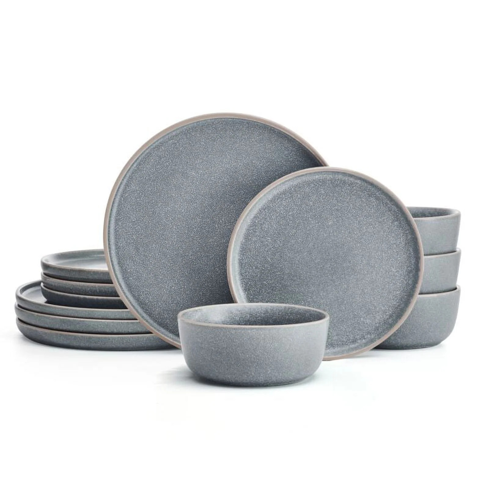 Pfaltzgraff Victoria 12 Piece Stoneware Dinnerware Set Blue | Walmart (US)