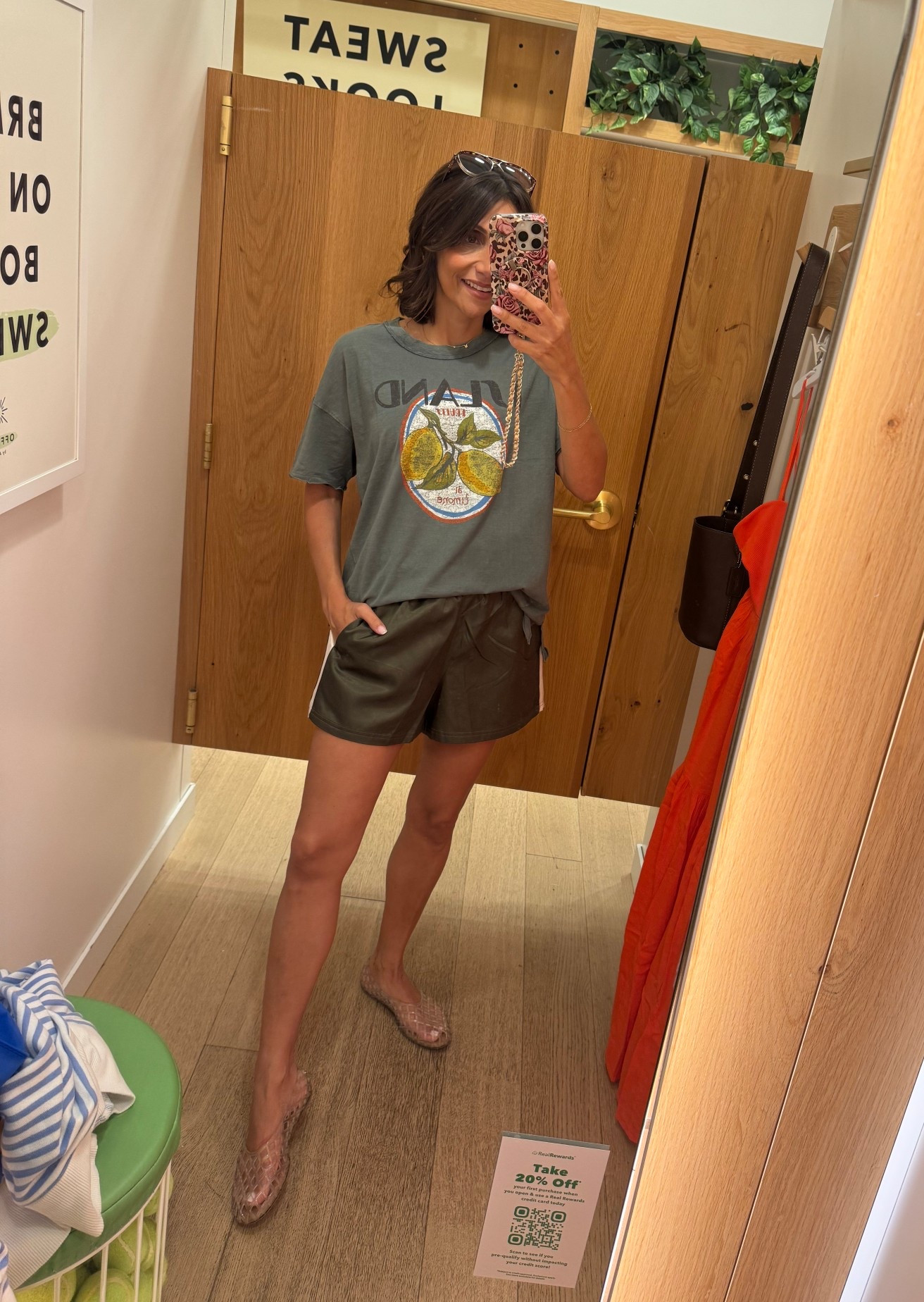 Aerie oversized tee wearing xs
Satin shorts size small

#LTKxAerie #LTKdayinmylife #LTKootd