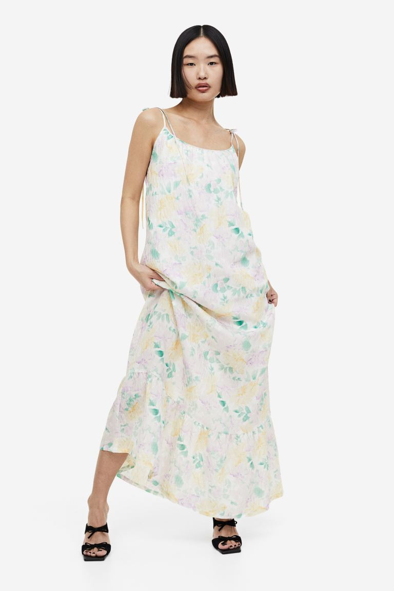 Tie-shoulder-strap Crêped Dress | H&M (US + CA)