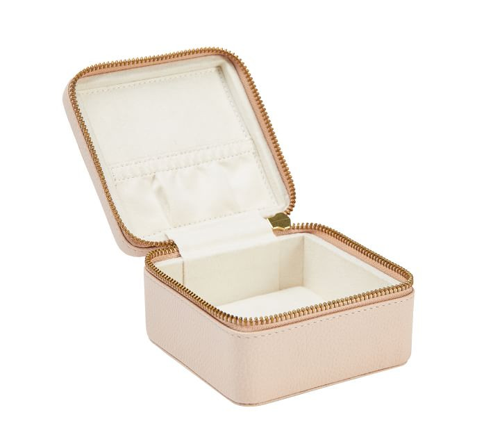 Quinn Leather Petite Travel Box, Shadow Printed | Pottery Barn (US)
