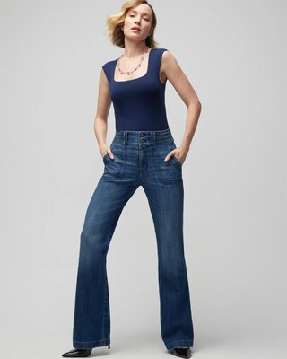 Extra High-Rise Everyday Soft Novelty Waistband Trouser | White House Black Market