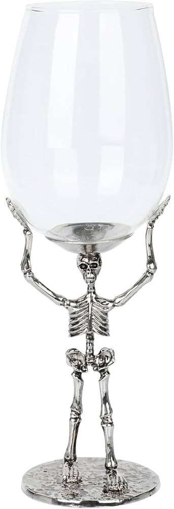 Halloween Skull Wine Glass - Skeleton Ghost Hand Wine Glass- Halloween Parties and Events, Skull ... | Amazon (US)