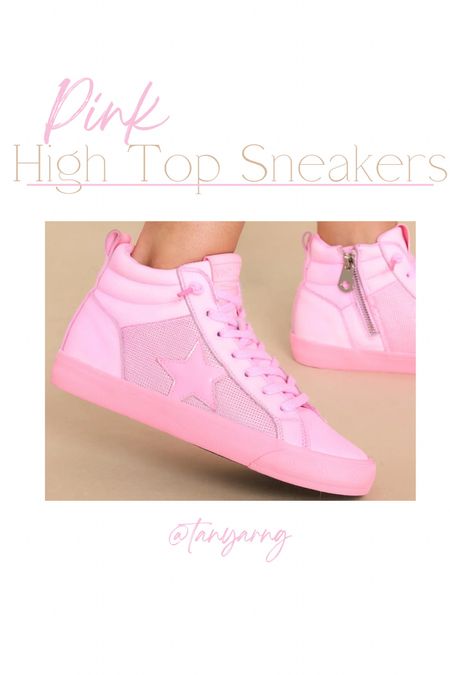 Pink star high top sneakers | spring shoes 

#LTKSeasonal #LTKshoecrush #LTKstyletip